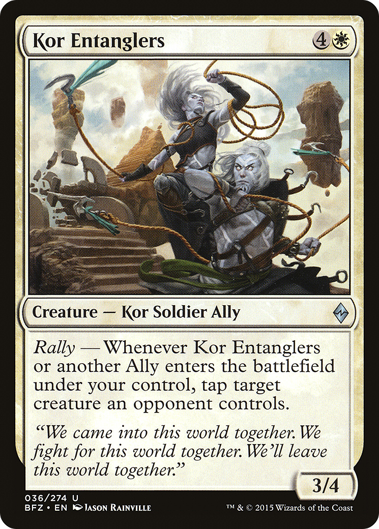 Kor Entanglers (BFZ-036) - Battle for Zendikar