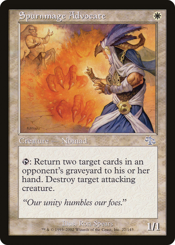 Spurnmage Advocate (JUD-027) - Judgment Foil