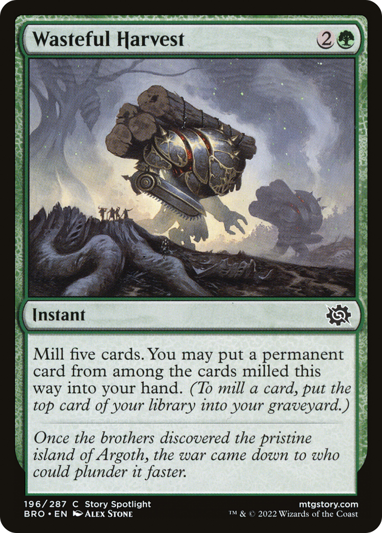 Wasteful Harvest (BRO-196) - The Brothers' War Foil
