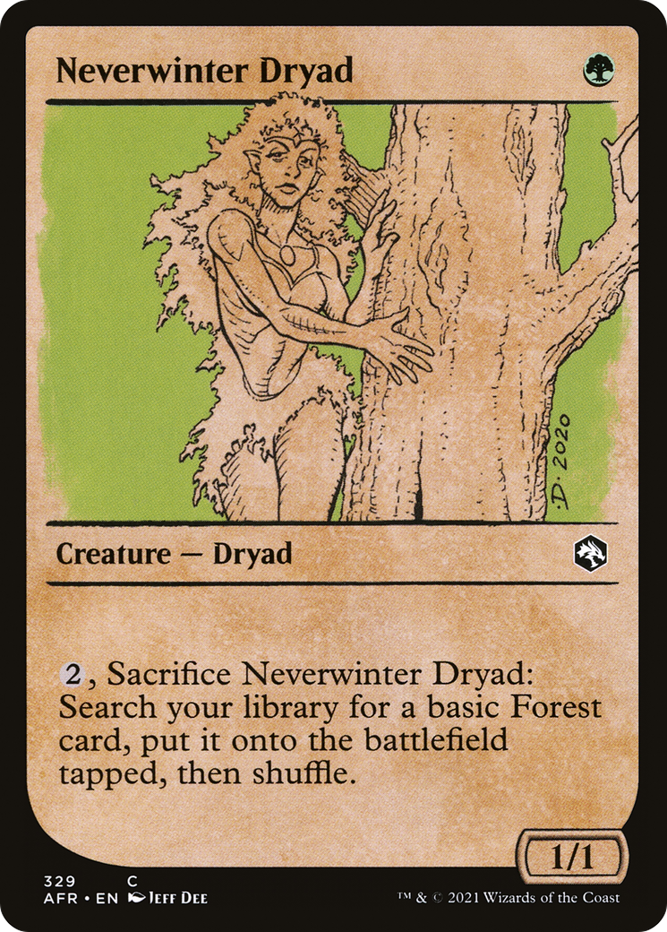 Neverwinter Dryad (Showcase) (AFR-329) - Adventures in the Forgotten Realms: (Showcase) Foil