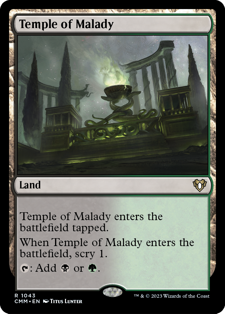 Temple of Malady (CMM-1043) - Commander Masters