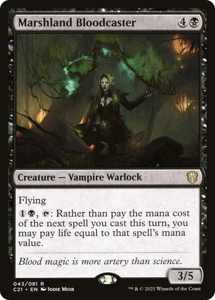 Marshland Bloodcaster (C21-043) - Commander 2021