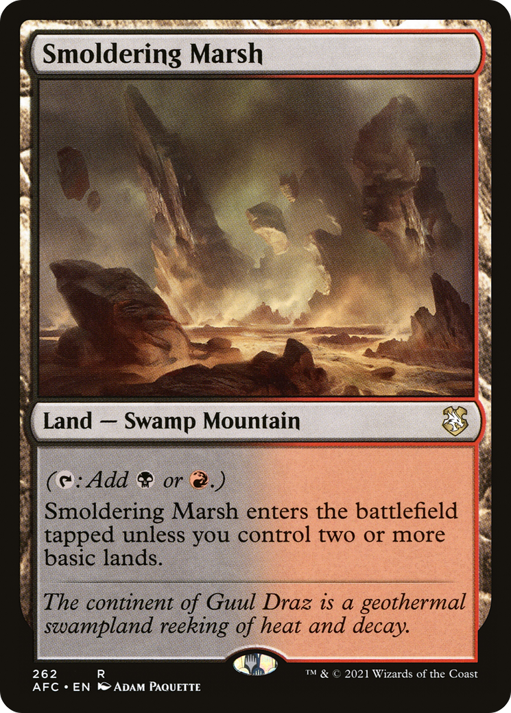 Smoldering Marsh (AFC-262) - Forgotten Realms Commander