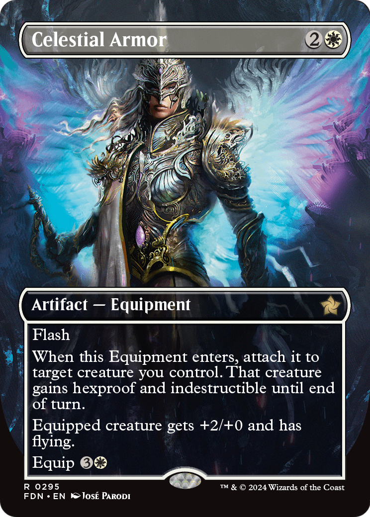 Celestial Armor (Borderless) (FDN-295) - Foundations