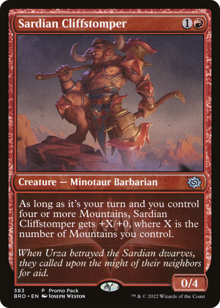 Sardian Cliffstomper (PPBRO-383) - The Brothers' War
