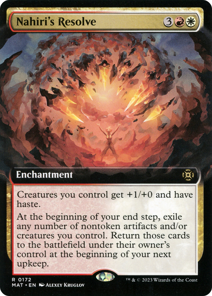 Nahiri's Resolve (Extended Art) (MAT-172) - March of the Machine: The Aftermath: (Extended Art)