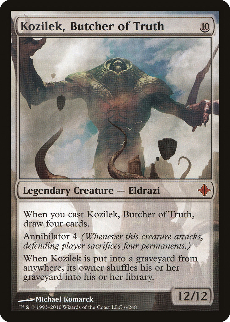 Kozilek, Butcher of Truth (ROE-006) - Rise of the Eldrazi Foil