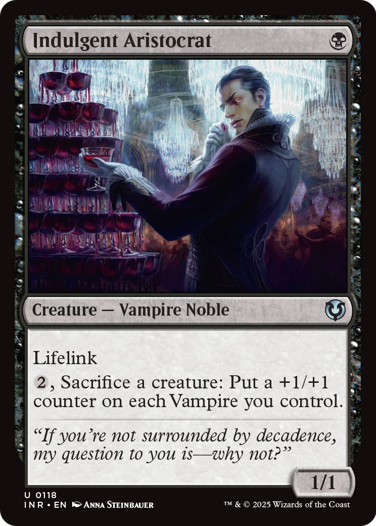 Indulgent Aristocrat (INR-118) - Innistrad Remastered Foil