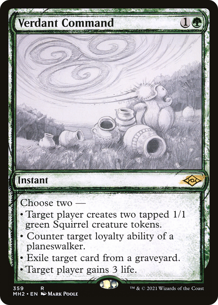 Verdant Command (Showcase) (MH2-359) - Modern Horizons 2: (Showcase) Foil