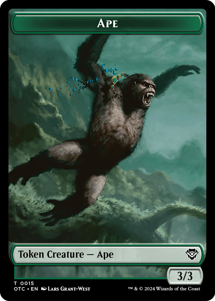 Ape (TOTC-015) - Outlaws of Thunder Junction Commander Tokens Foil