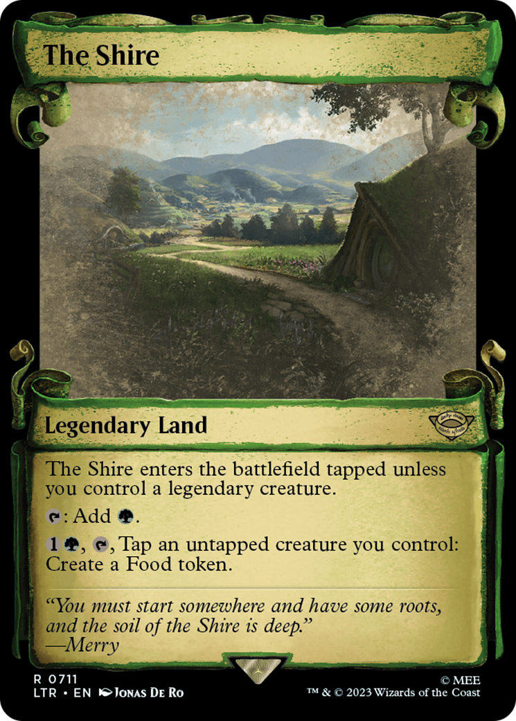 The Shire (Showcase Scrolls) (LTR-711) - The Lord of the Rings: Tales of Middle-earth: (Showcase)