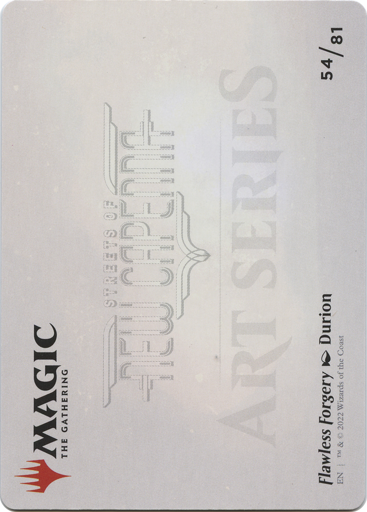 Flawless Forgery // Flawless Forgery (ASNC-054) - New Capenna Art Series (Borderless)