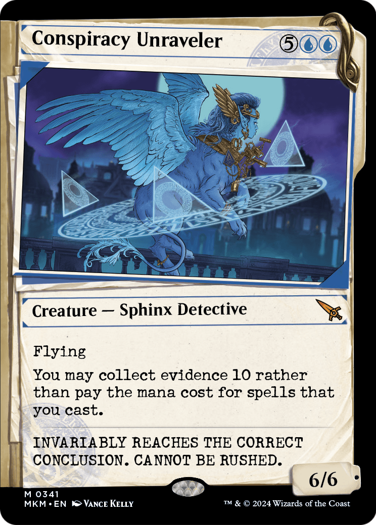 Conspiracy Unraveler (Showcase) (MKM-341) - Murders at Karlov Manor: (Showcase) Foil