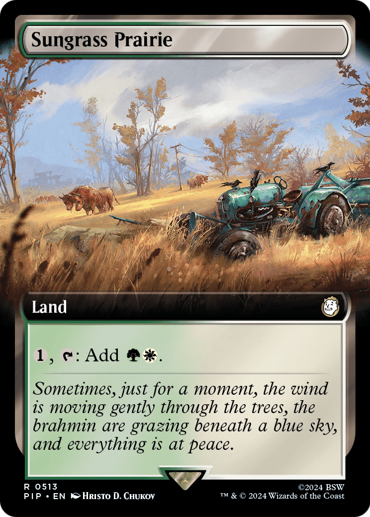 Sungrass Prairie (Extended Art) (PIP-513) - Fallout: (Extended Art) Foil