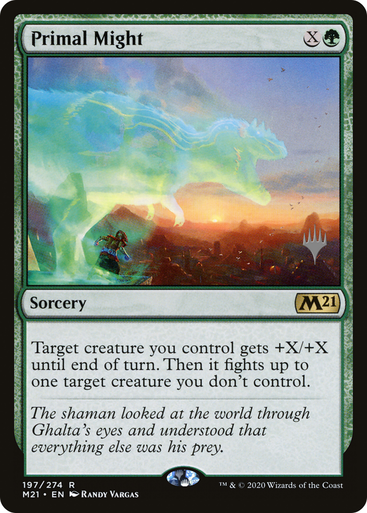 Primal Might (PPM21-197P) - Core Set 2021 Promos Foil