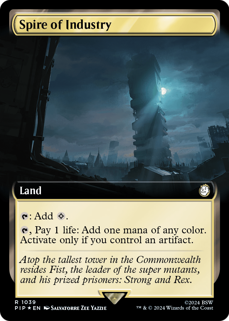Spire of Industry (Extended Art) (Surge Foil) (PIP-1039) - Fallout: (Extended Art) Foil