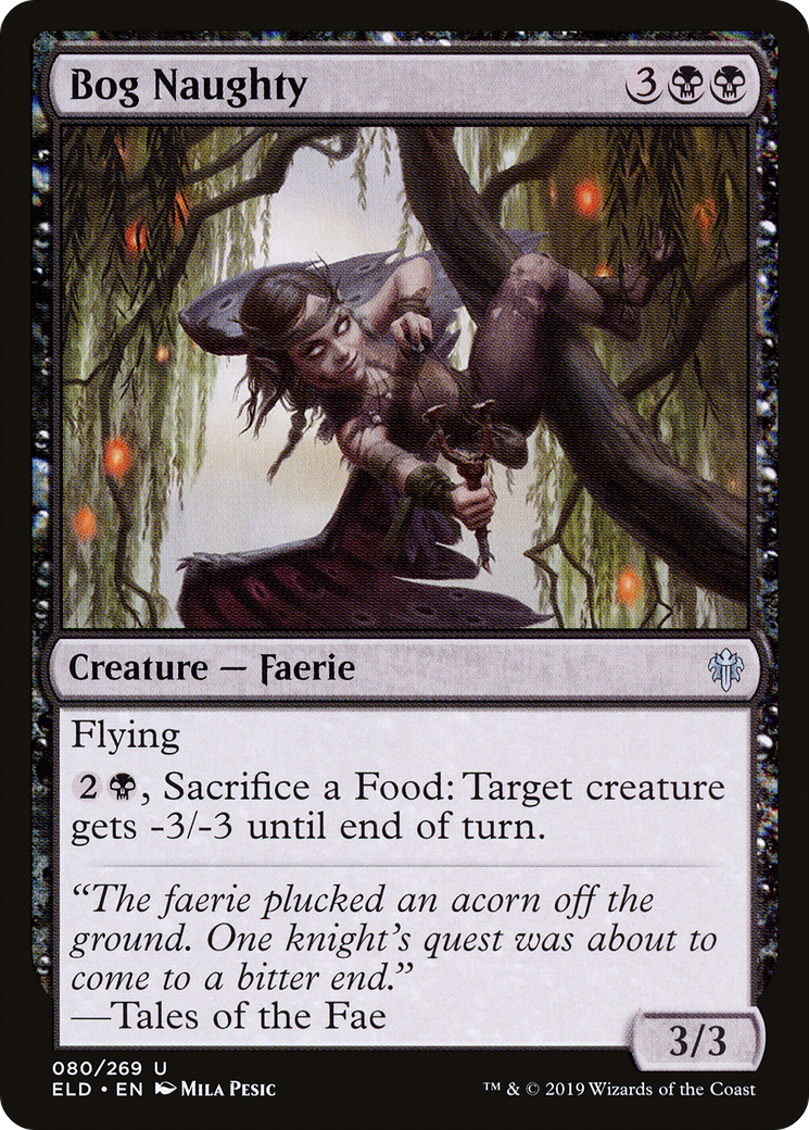 Bog Naughty (ELD-080) - Throne of Eldraine Foil