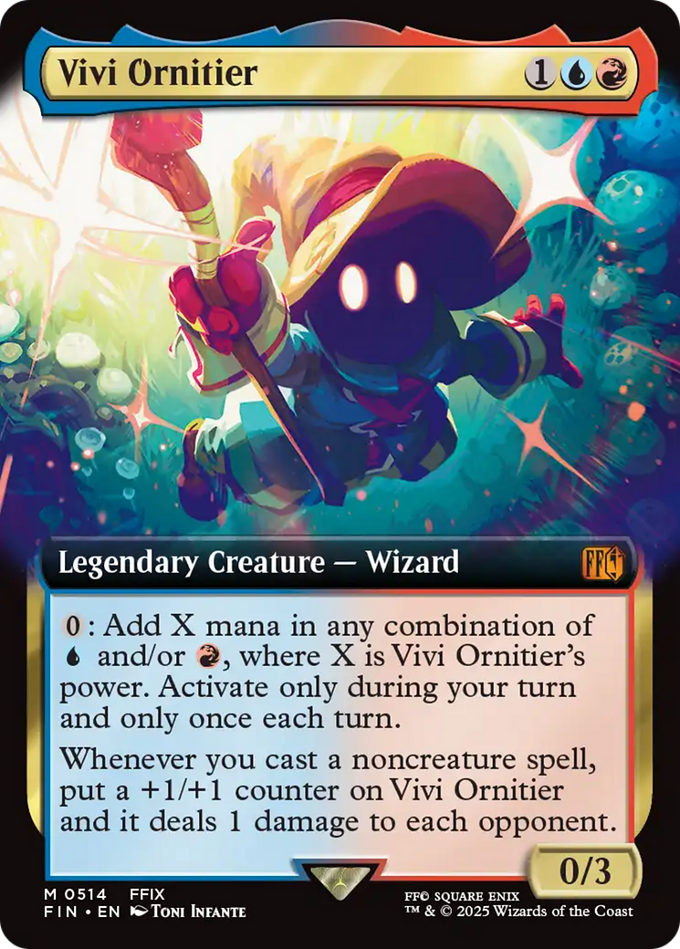 Vivi Ornitier (Extended Art) (FIN-514) - FINAL FANTASY: (Extended Art) Foil