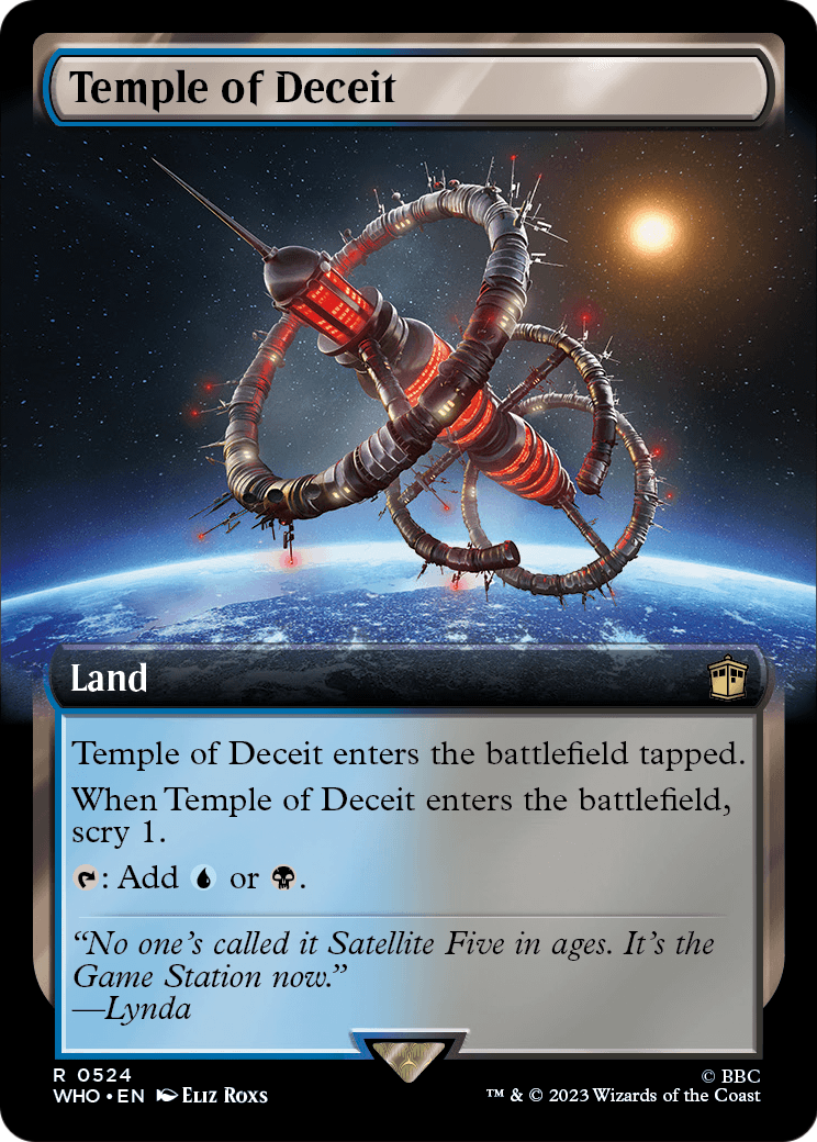 Temple of Deceit (Extended Art) (WHO-524) - Doctor Who: (Extended Art) Foil