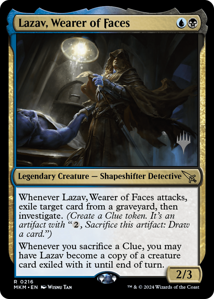 Lazav, Wearer of Faces (PPMKM-216) - Murders at Karlov Manor Promos Foil
