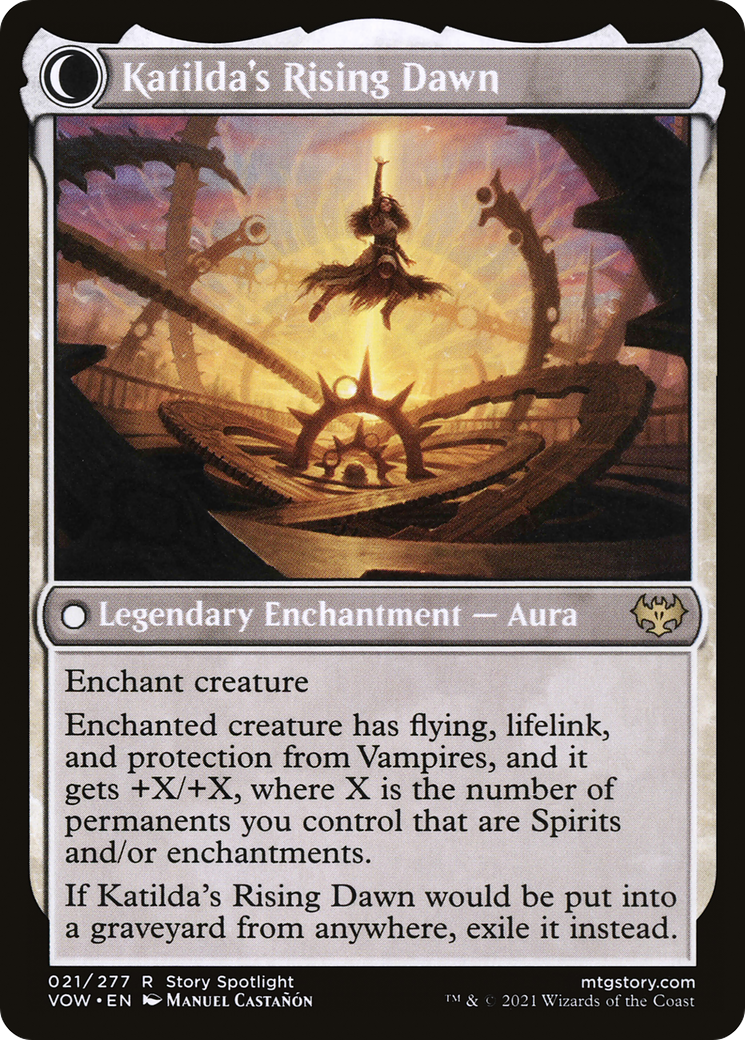 Katilda, Dawnhart Martyr (VOW-021) - Innistrad: Crimson Vow: (Double Faced Transform) Foil