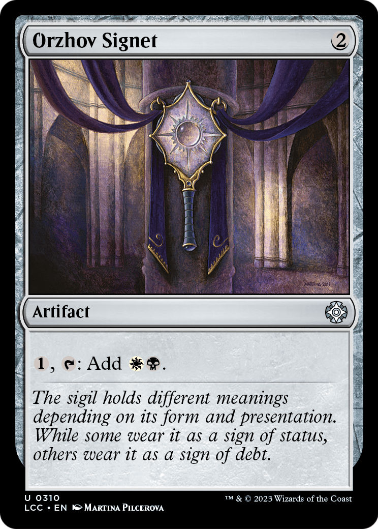 Orzhov Signet (LCC-310) - The Lost Caverns of Ixalan Commander
