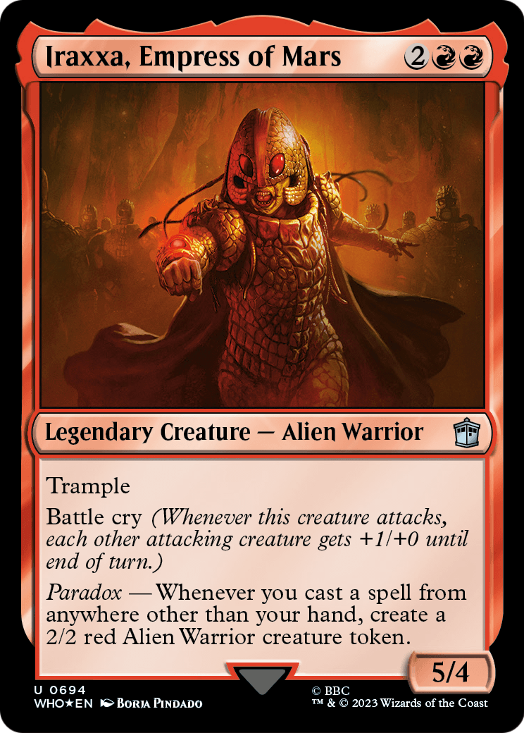 Iraxxa, Empress of Mars (Surge Foil) (WHO-694) - Doctor Who Foil