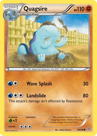 Quagsire 039 - Reverse Holofoil XY Ancient Origins - Common