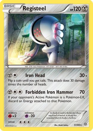 Registeel 051/98 - Reverse Holofoil XY Ancient Origins - Rare