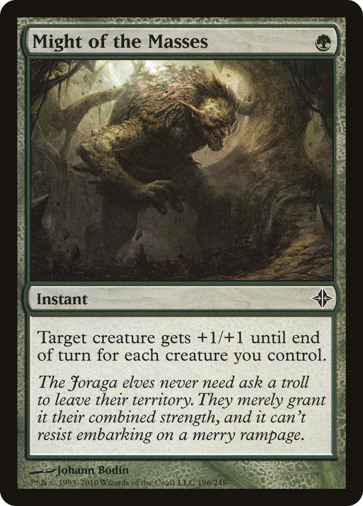Might of the Masses (ROE-196) - Rise of the Eldrazi Foil