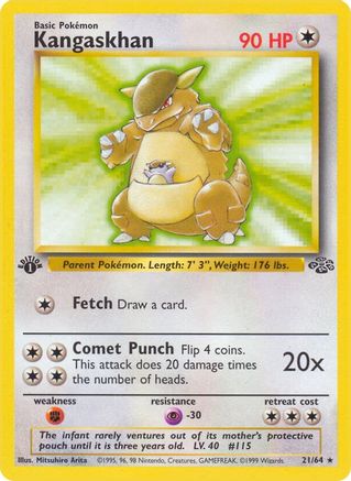 Kangaskhan (21) (21) 021 - 1st Edition Jungle - Rare