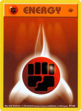 Fighting Energy 097 - 1st Edition Base Set Shadowless - Common