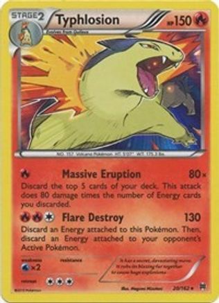 Typhlosion 020 - Reverse Holofoil XY BREAKthrough - Holo Rare