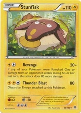 Stunfisk 056 - Reverse Holofoil XY BREAKthrough - Uncommon