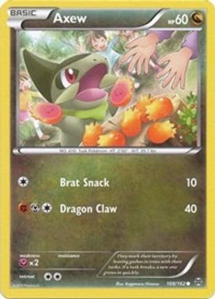 Axew (108) (108) 108 - Reverse Holofoil XY BREAKthrough - Common