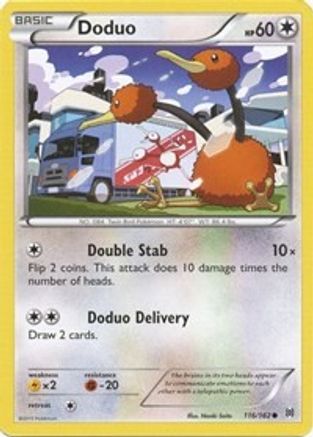 Doduo (116) (116) 116 - Reverse Holofoil XY BREAKthrough - Common