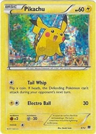 Pikachu - 6/12/12 - Holofoil McDonalds Promos 2015 - Promo