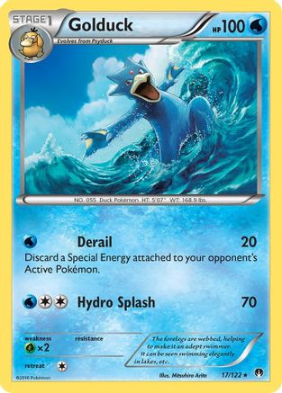 Golduck 017 - Reverse Holofoil XY BREAKpoint - Rare