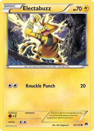 Electabuzz 042 - Reverse Holofoil XY BREAKpoint - Common