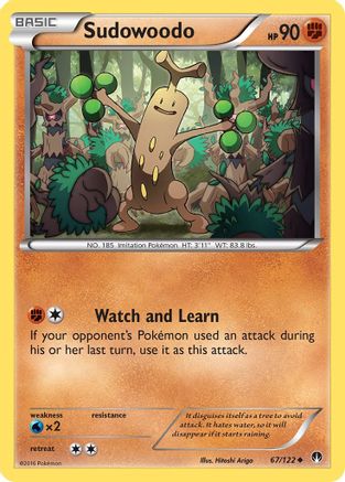Sudowoodo 067 - Reverse Holofoil XY BREAKpoint - Uncommon