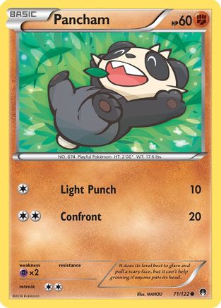 Pancham 071 - Reverse Holofoil XY BREAKpoint - Common