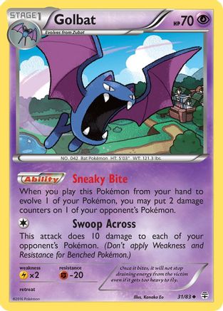 Golbat 031 - Reverse Holofoil Generations - Uncommon