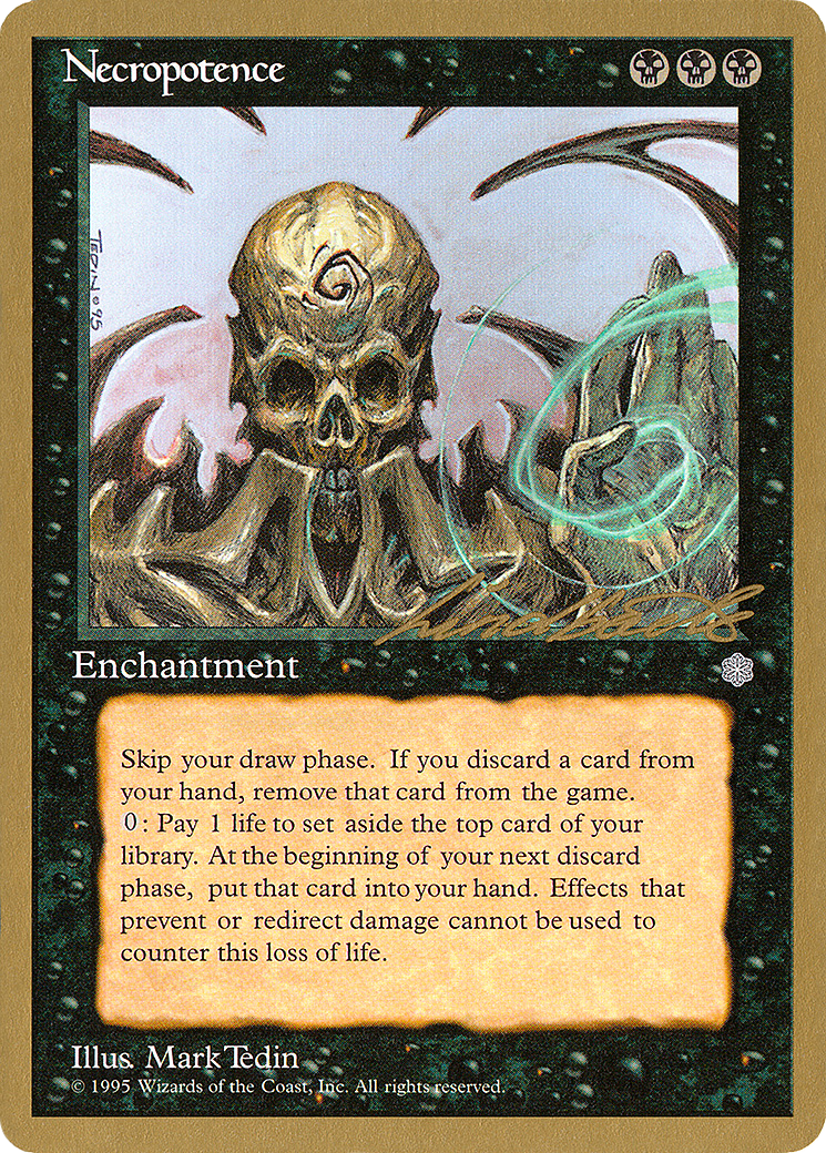Necropotence - 1996 Leon Lindback (ICE) (WCD-) - Pro Tour Collector Set