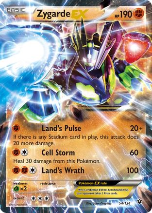 Zygarde EX 054 - Holofoil XY Fates Collide - Ultra Rare