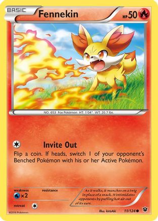 Fennekin (11) (11) 011 XY Fates Collide - Common