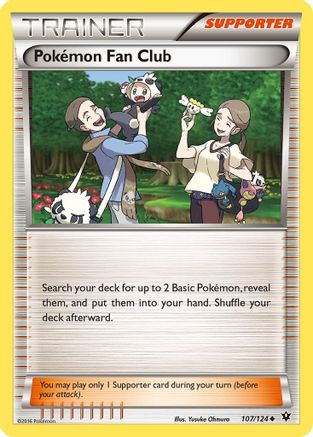Pokemon Fan Club 107 - Reverse Holofoil XY Fates Collide - Uncommon