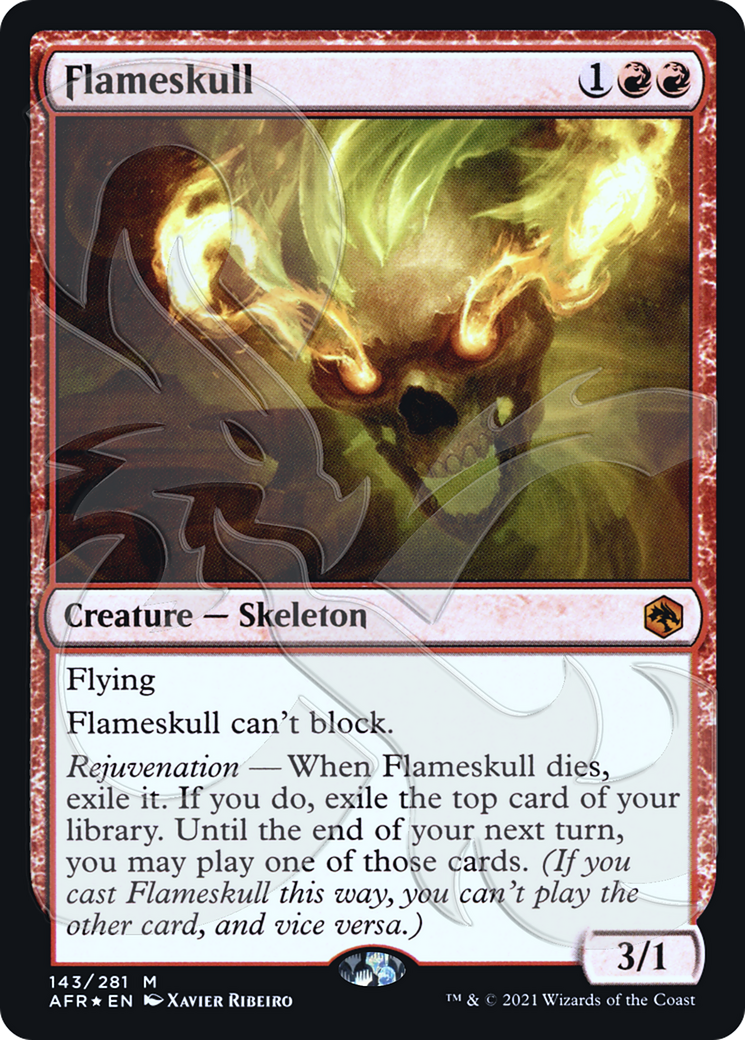 Flameskull (AFR&-143) - Adventures in the Forgotten Realms Promos Foil