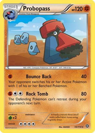 Probopass - Reverse Holofoil XY Steam Siege - Rare
