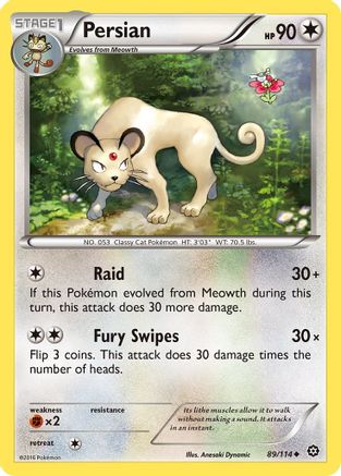 Persian 089 XY Steam Siege - Uncommon