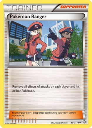 Pokemon Ranger 104 - Reverse Holofoil XY Steam Siege - Uncommon